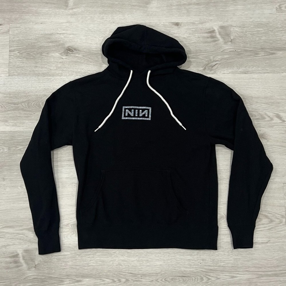 Nine Inch Nails Black Hoodie Sweater Small NIN